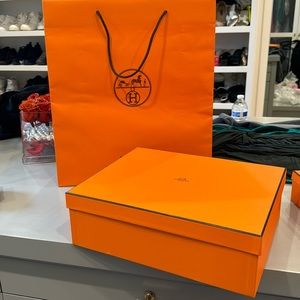 Hermes box and bag